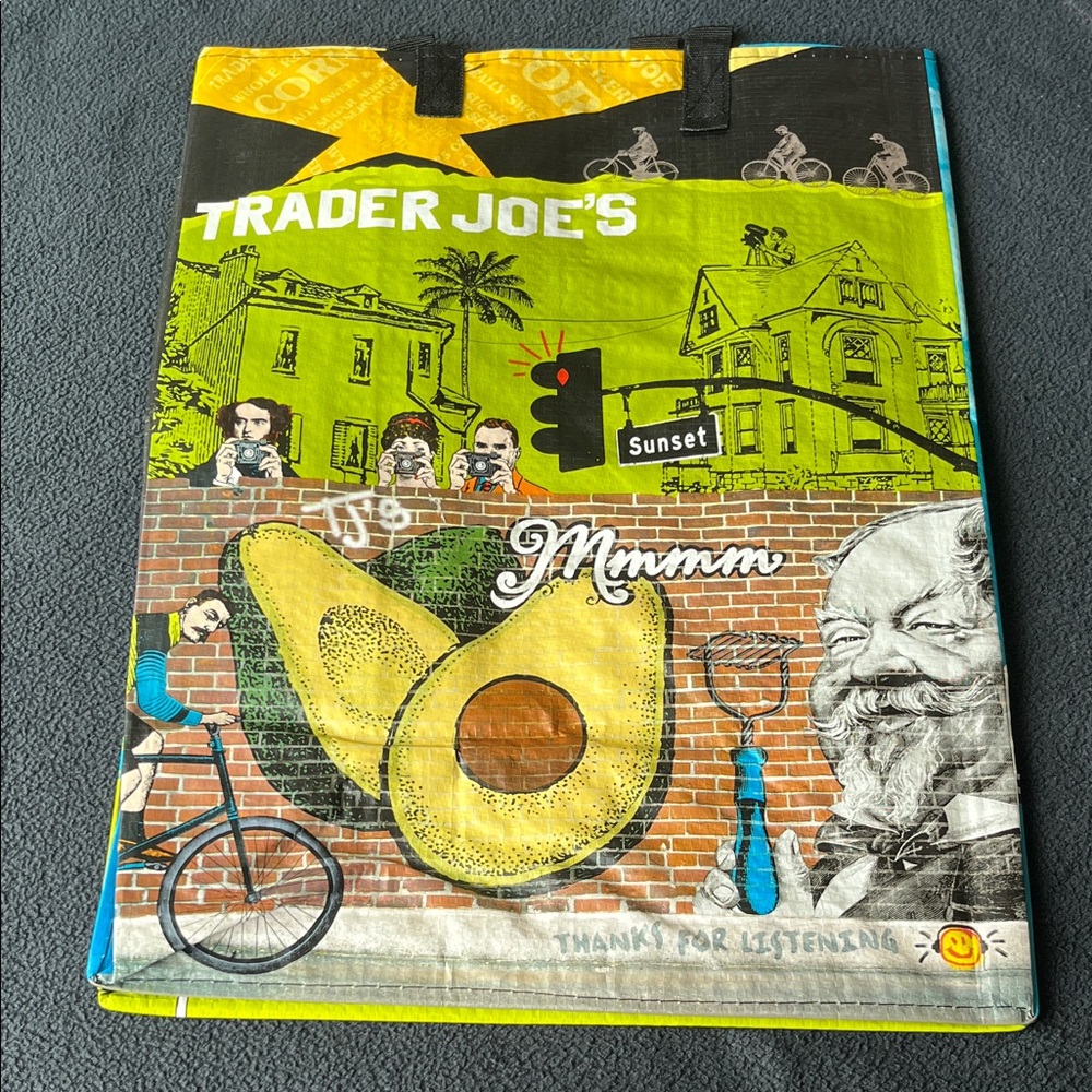 NWT Trader Joe's Graphic Tote Bag